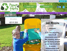 Tablet Screenshot of paper4trees.co.nz